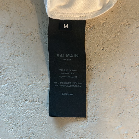 Balmain White Graffiti T-Shirt - Picture 5 of 5